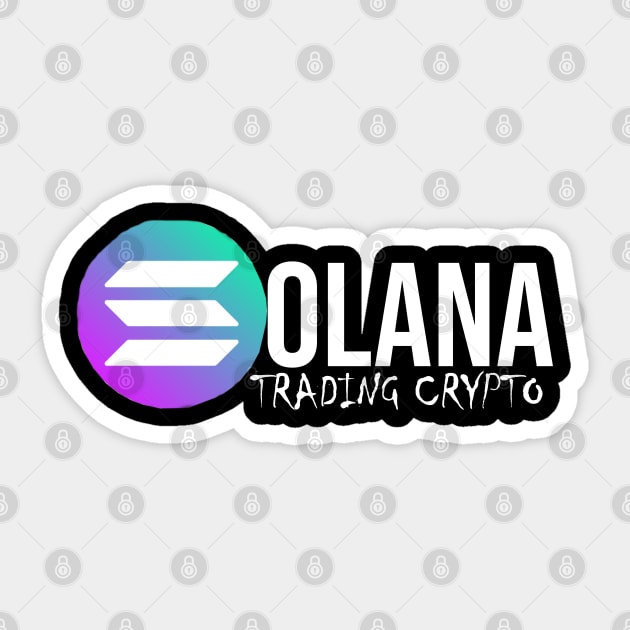 Solana Crypto Design Sticker by Proway Design